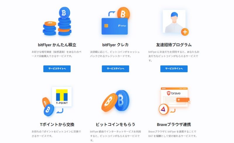 ビットフライヤー　その他サービス