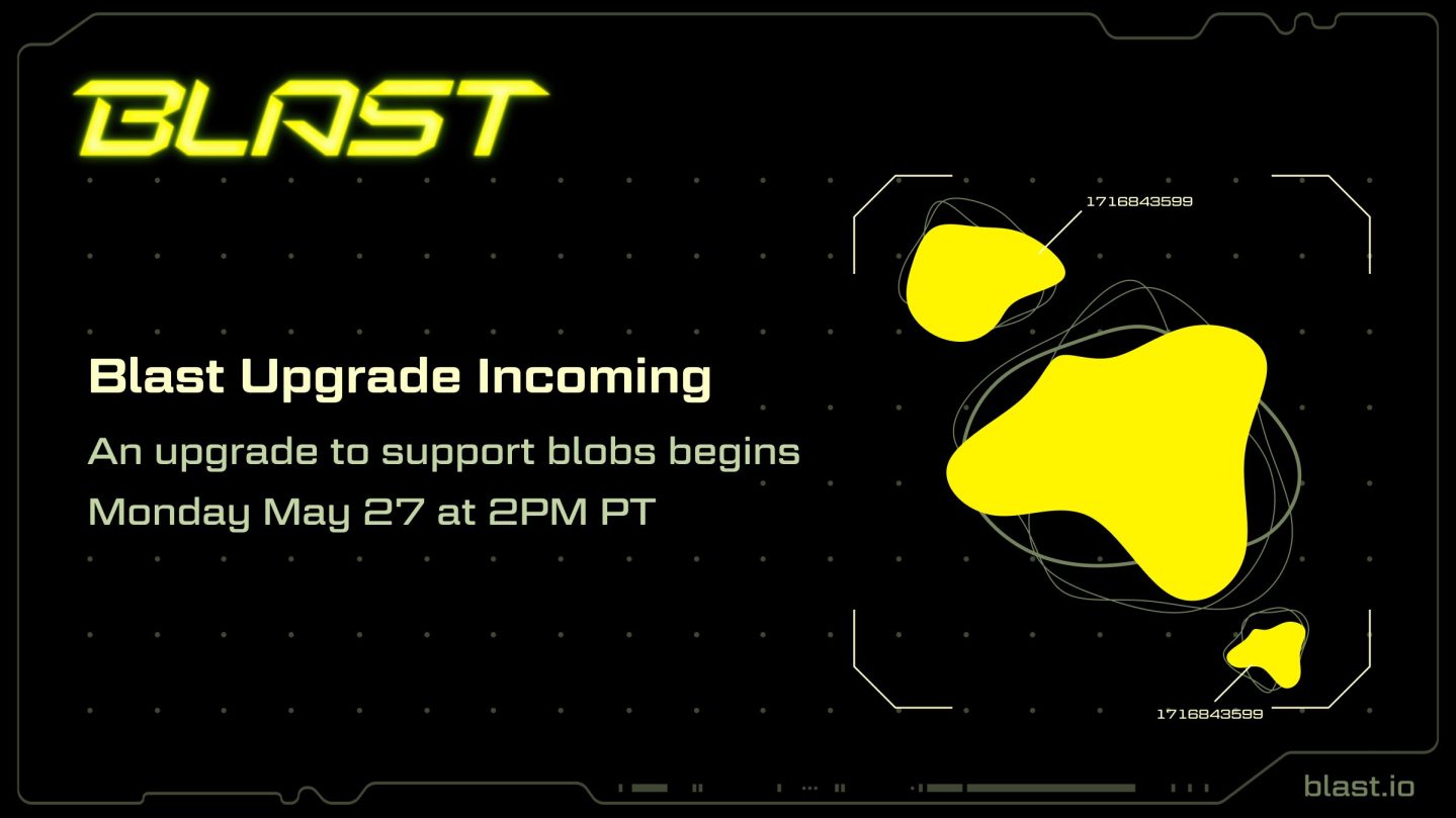 Ethereumレイヤー2のBlast、アップグレードでブロブ(Blobs)の採用を決定